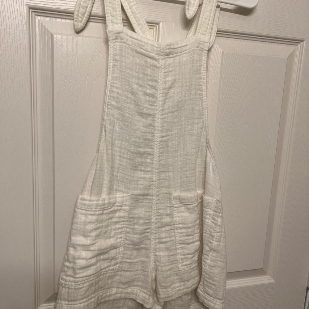 aerie terry cloth beach cover up overalls